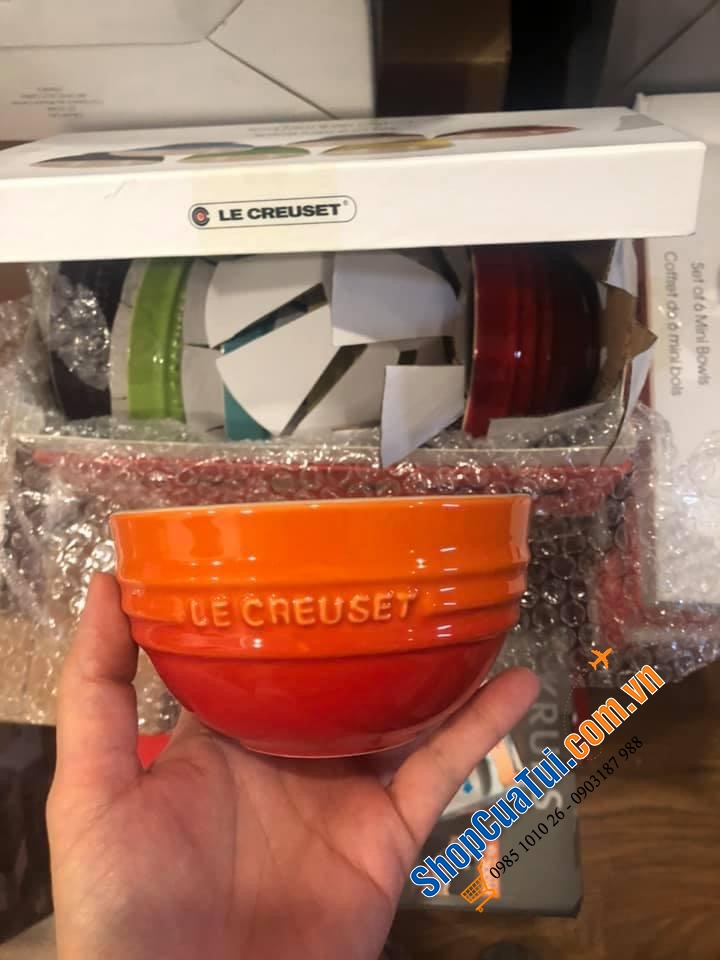 SET 6 BÁT SỨ LE CREUSET 12 CM cầu vồng