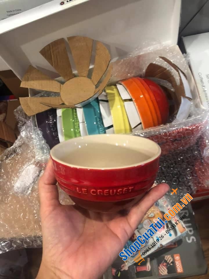 SET 6 BÁT SỨ LE CREUSET 12 CM cầu vồng