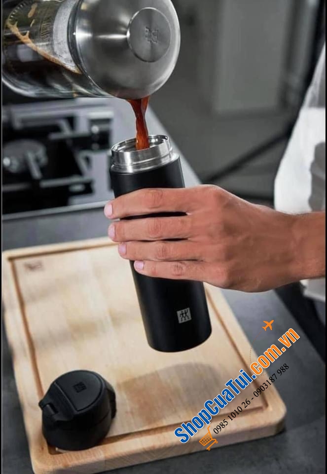 BÌNH GIỮ NHIỆT ZWILLING THERMO VỚI NẮP MỞ TỰ ĐỘNG CẢI TIẾN MỚI NHẤT - Bình giữ nhiệt 450ML