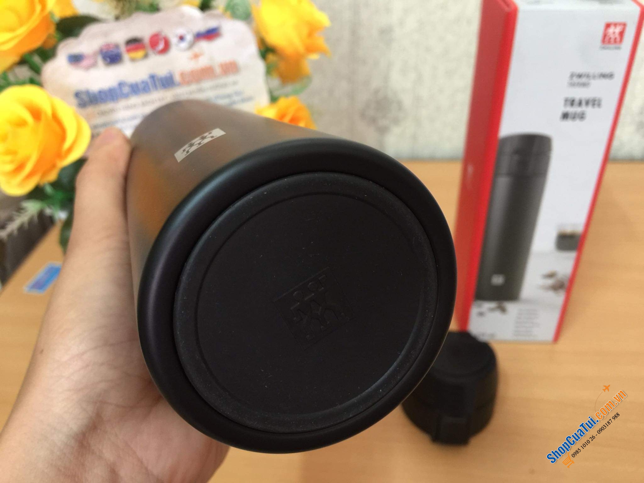 BÌNH GIỮ NHIỆT ZWILLING THERMO VỚI NẮP MỞ TỰ ĐỘNG CẢI TIẾN MỚI NHẤT - Bình giữ nhiệt 450ML