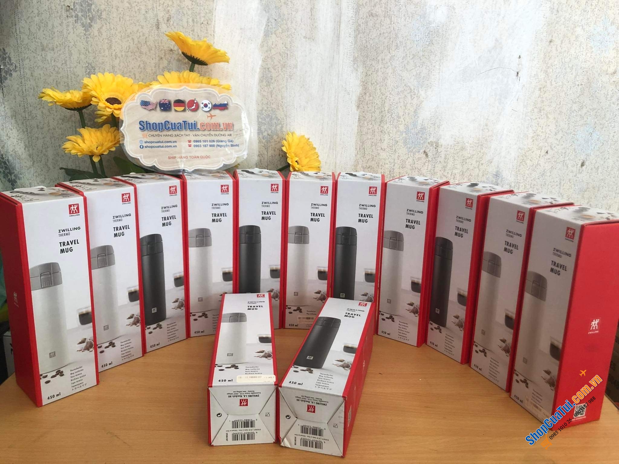 BÌNH GIỮ NHIỆT ZWILLING THERMO VỚI NẮP MỞ TỰ ĐỘNG CẢI TIẾN MỚI NHẤT - Bình giữ nhiệt 450ML