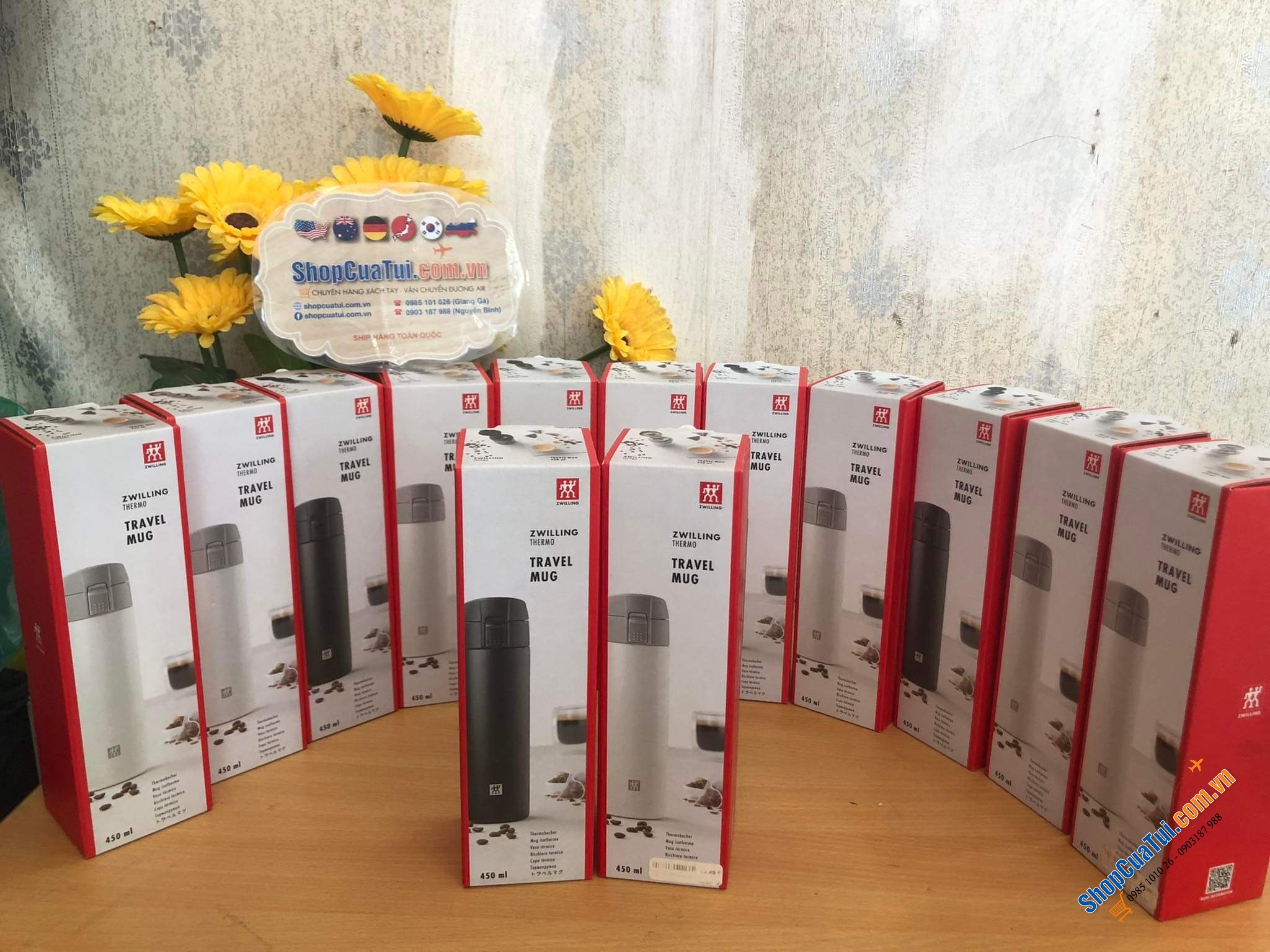 BÌNH GIỮ NHIỆT ZWILLING THERMO VỚI NẮP MỞ TỰ ĐỘNG CẢI TIẾN MỚI NHẤT - Bình giữ nhiệt 450ML