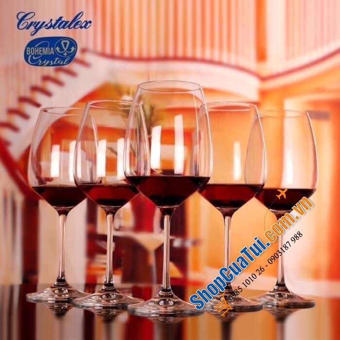 Bộ 6 ly pha lê 500ml Bohemia Columba sản xuất tại Séc