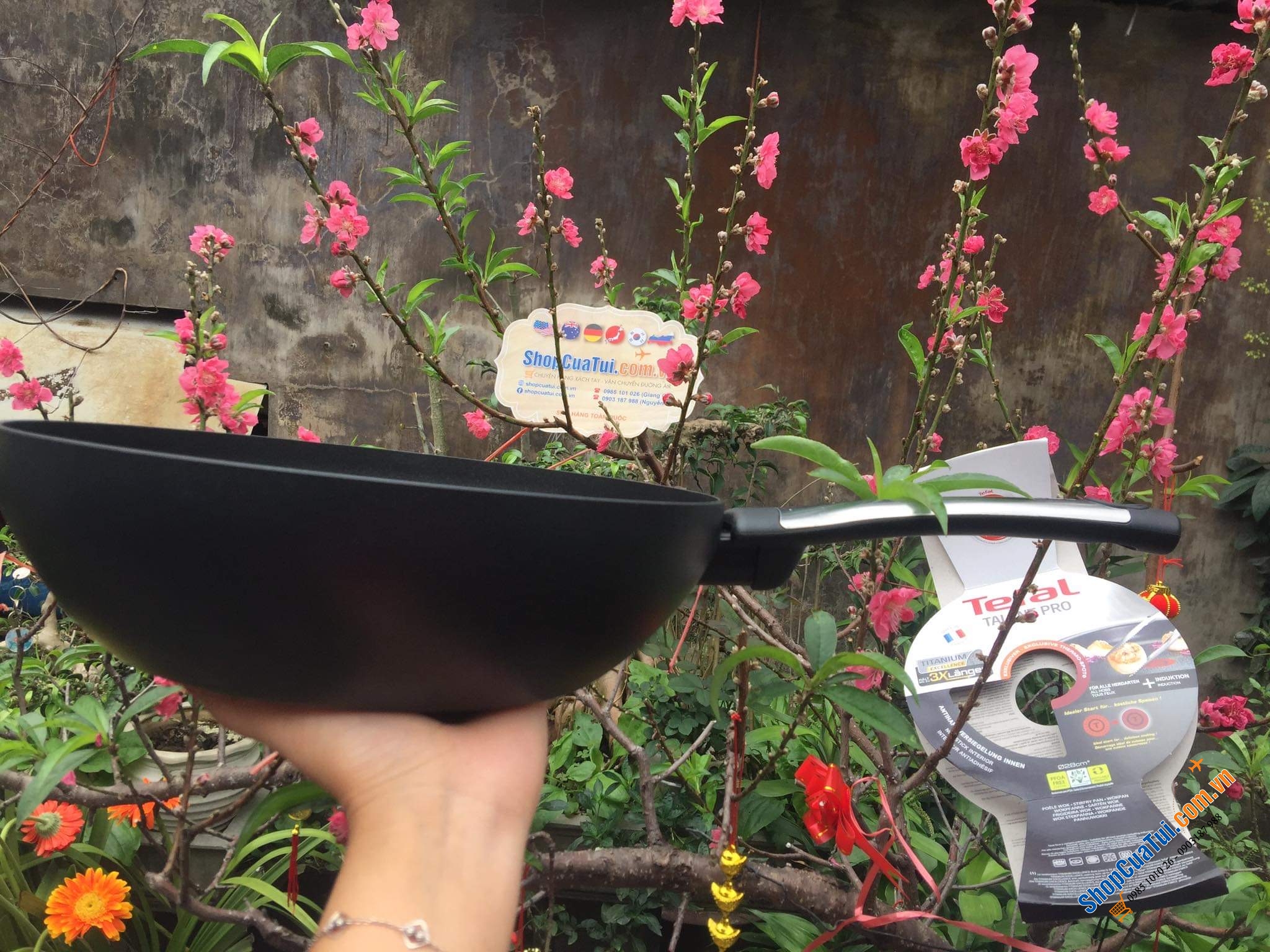 Chảo sâu lòng Tefal Talent Pro 28cm tăng cường thêm 3 lớp Titanium - độ bền xuất sắc - Made in France