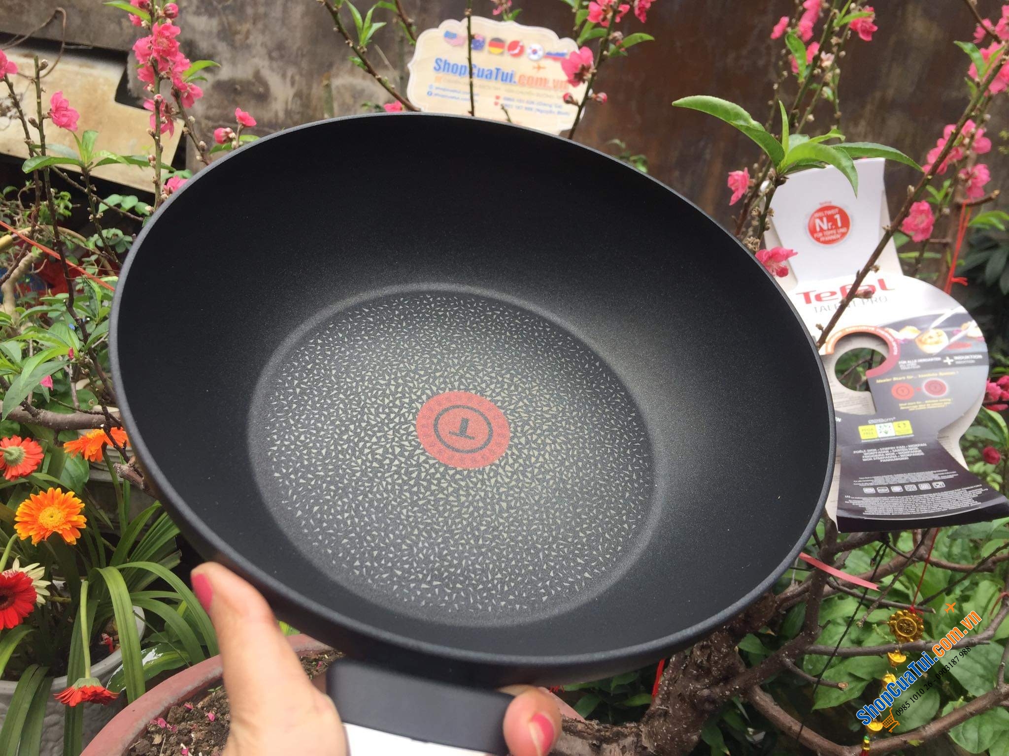 Chảo sâu lòng Tefal Talent Pro 28cm tăng cường thêm 3 lớp Titanium - độ bền xuất sắc - Made in France