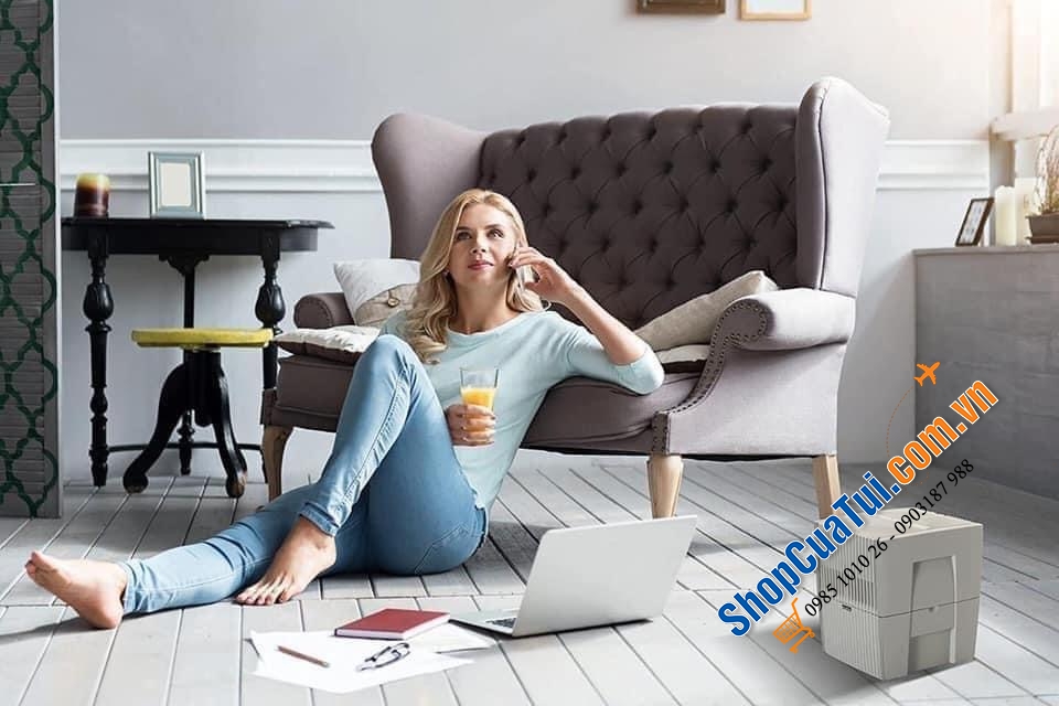 Máy lọc không khí + bù ẩm VENTA LW25 Made in Germany không cần dùng lưới lọc hay hoá chất cho phòng diện tích tới 40m2