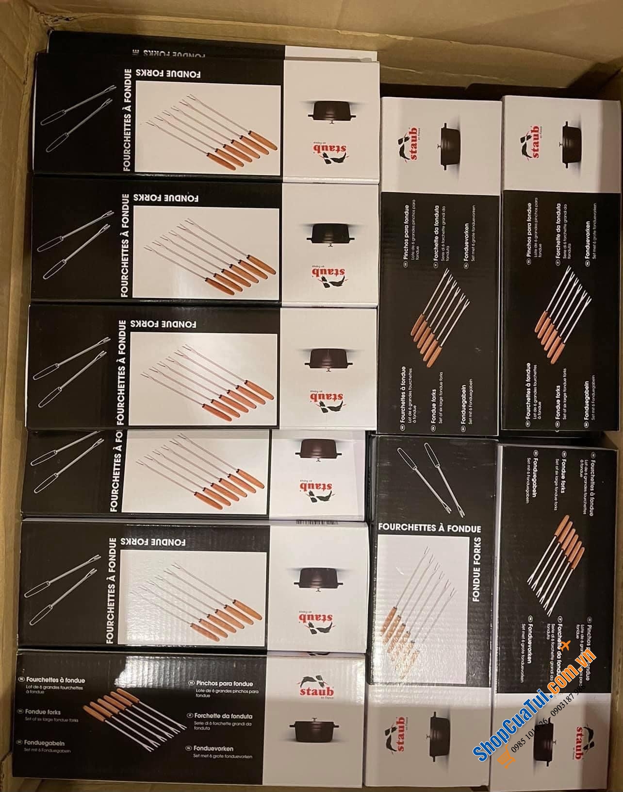 SET 6 DĨA ĂN LẨU NƯỚNG FONDUE STAUB