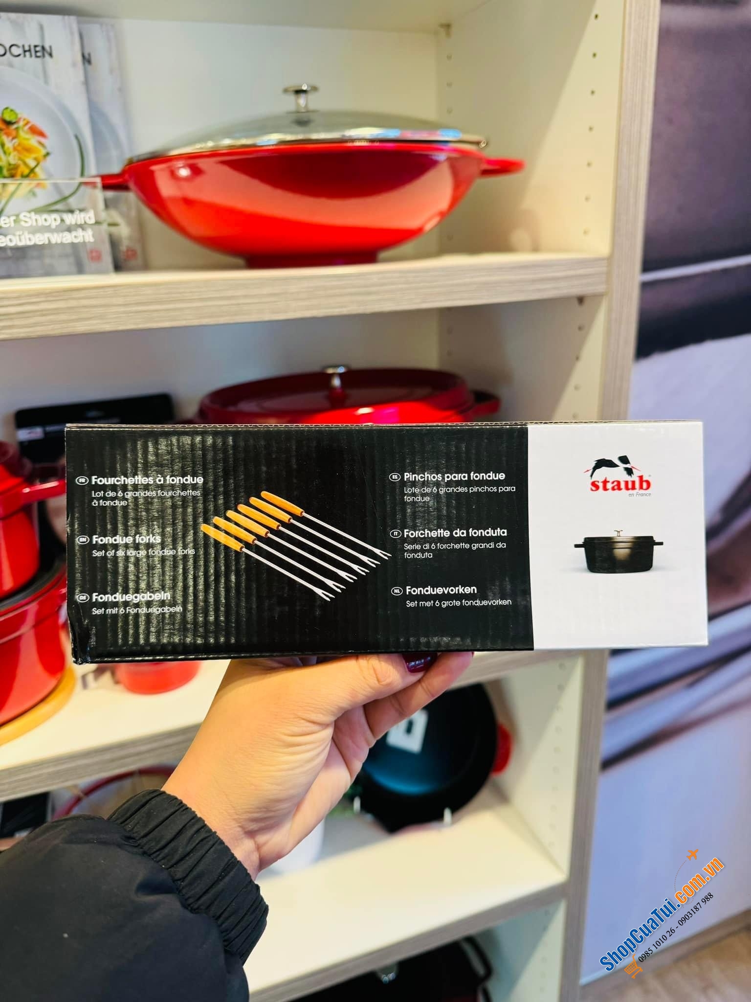 SET 6 DĨA ĂN LẨU NƯỚNG FONDUE STAUB