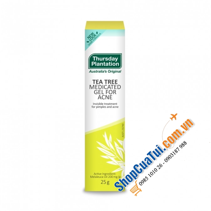 Gel chấm trị mụn tràm trà THURSDAY PLANTATION Tea Tree Medicated Gel For Acne 25 g
