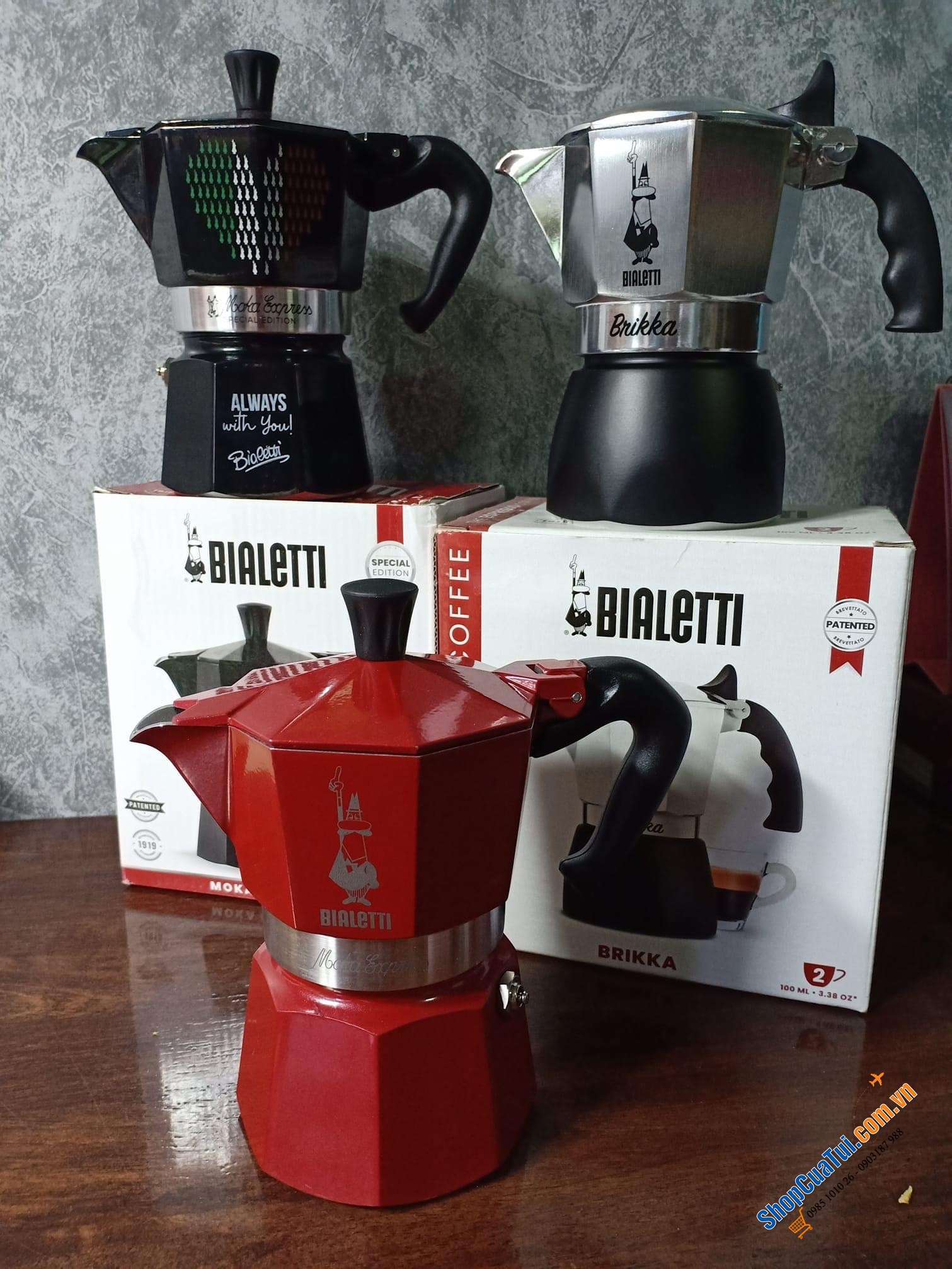 ẤM PHA CÀ PHÊ  BIALETTI BRIKKA (4 CUPS)