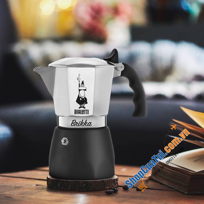 ẤM PHA CÀ PHÊ  BIALETTI BRIKKA (4 CUPS)