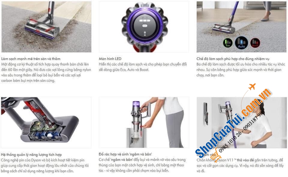 Máy hút bụi cầm tay không dây Dyson V11 Animal Cordless