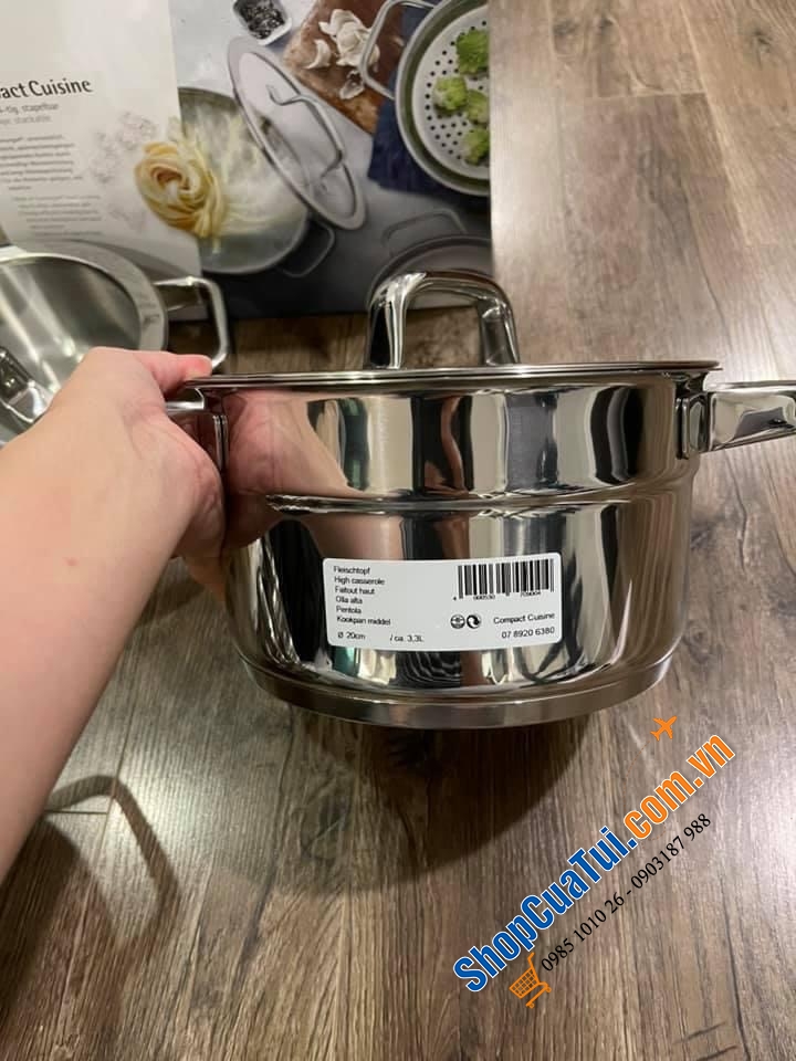 BỘ NỒI WMF COMPACT CUISINE 4 MÓN  Made in Germany - được mua 100% tại Đức