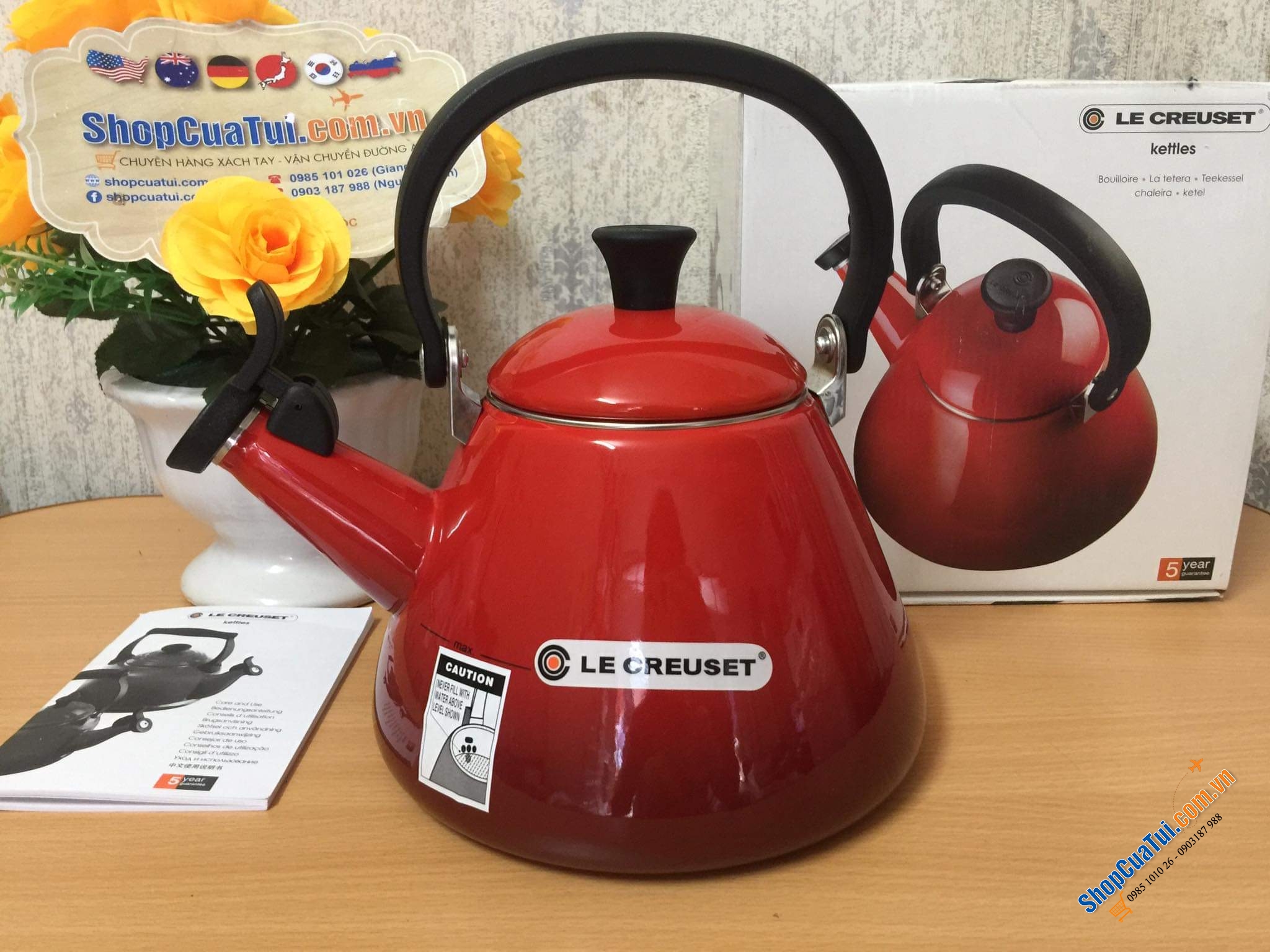 Ấm Đun Nước Le Creuset KONE 1,6 lit.