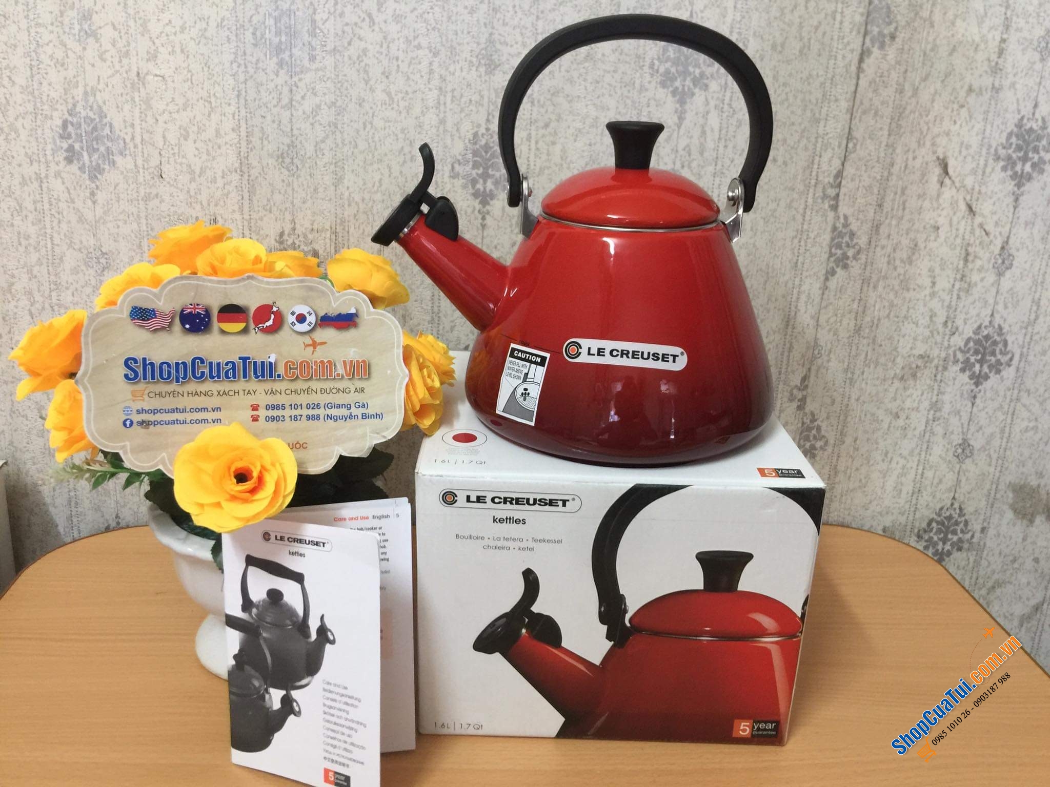 Ấm Đun Nước Le Creuset KONE 1,6 lit.