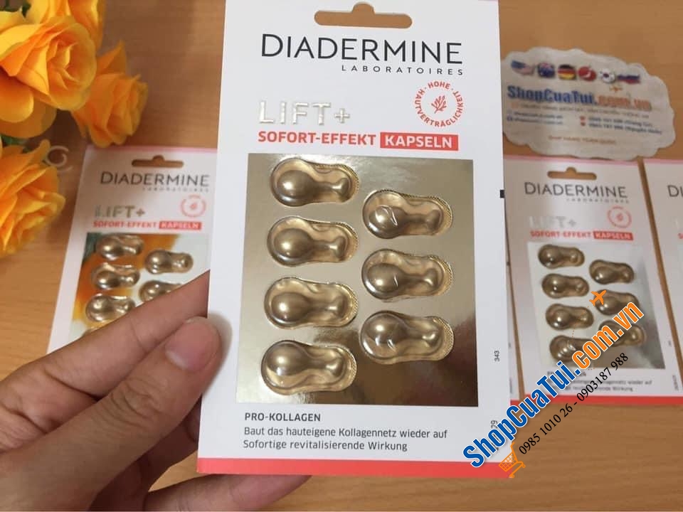 Collagen tươi Diadermine tái tạo làn da trong vòng 7 ngày.