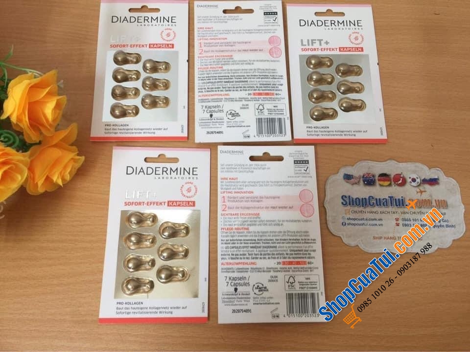 Collagen tươi Diadermine tái tạo làn da trong vòng 7 ngày.