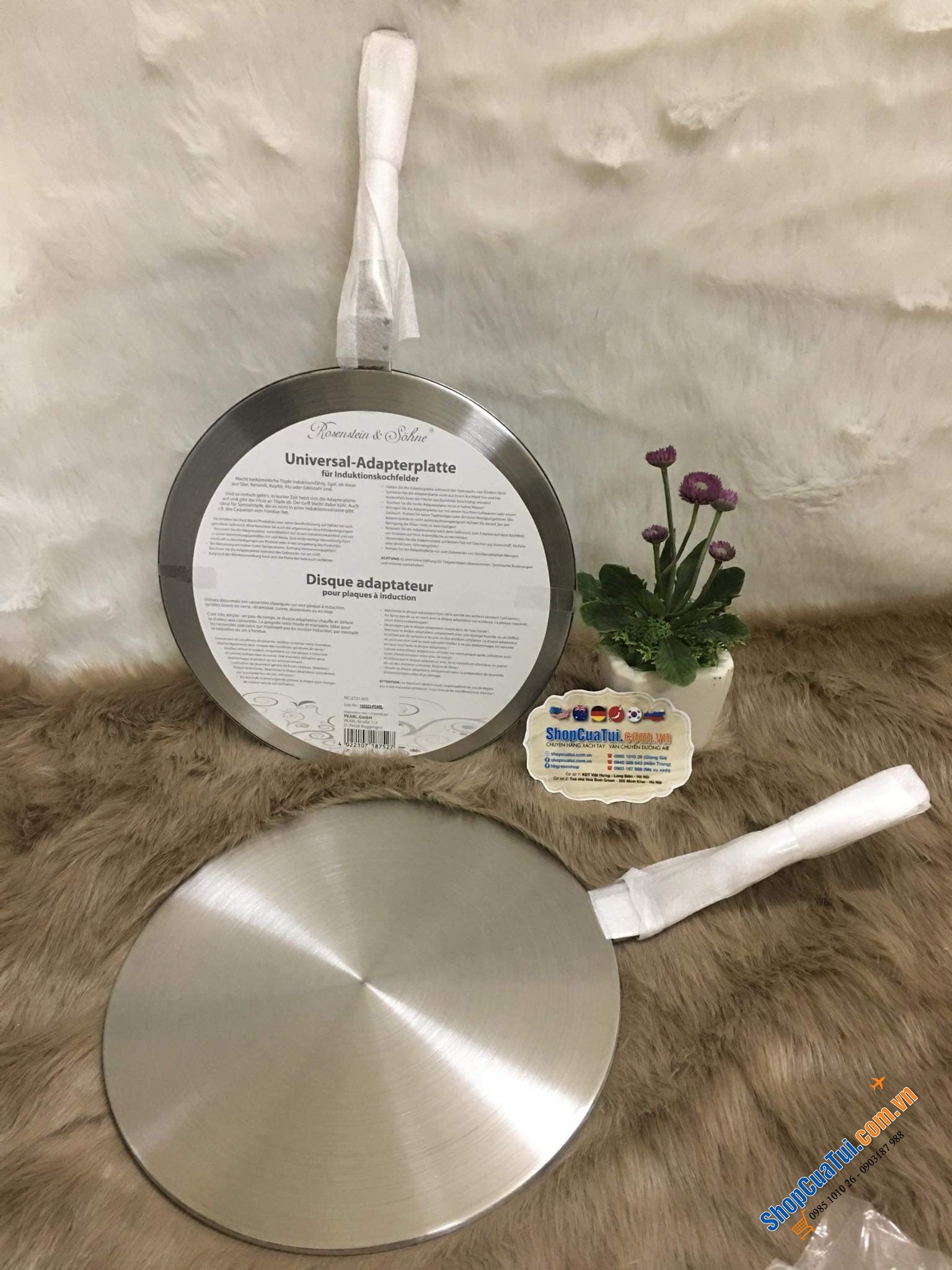 Đĩa chuyển nhiệt bếp từ Rosenstein & Söhne 20 cm.