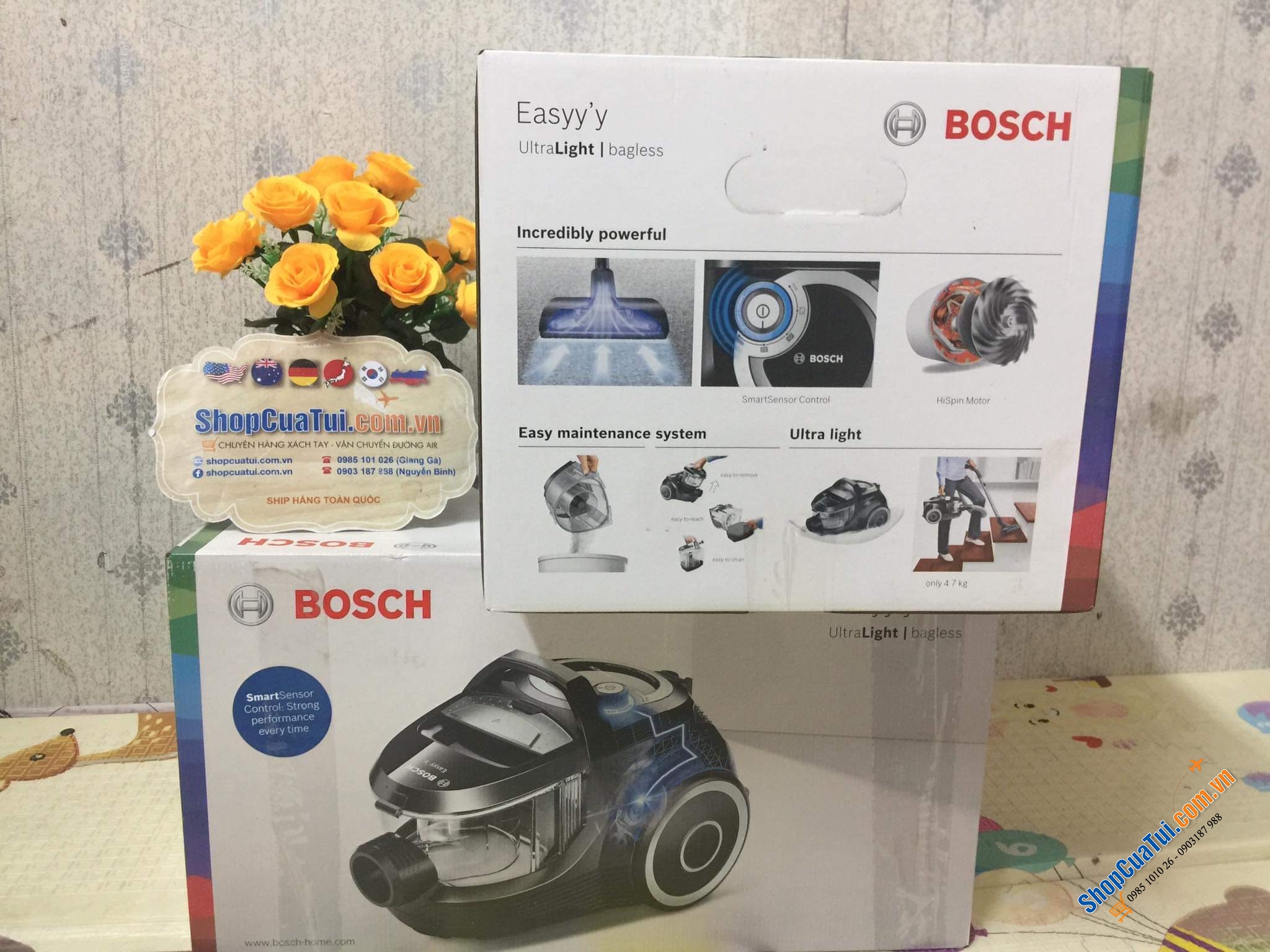 Máy hút bụi Bosch BGS2UPWER1 2500W - Made in Poland - công suất cực lớn!