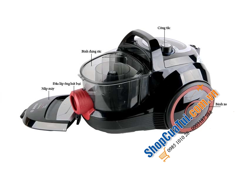 Máy hút bụi Bosch BGS2UPWER1 2500W - Made in Poland - công suất cực lớn!