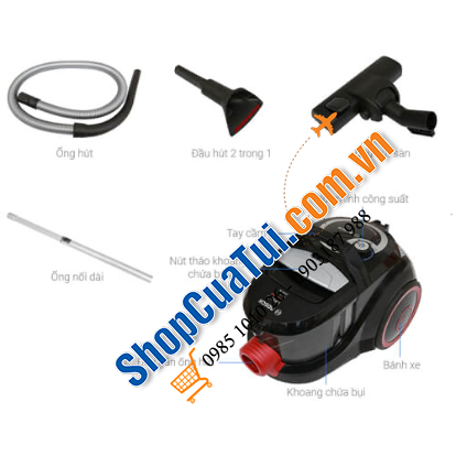 Máy hút bụi Bosch BGS2UPWER1 2500W - Made in Poland - công suất cực lớn!