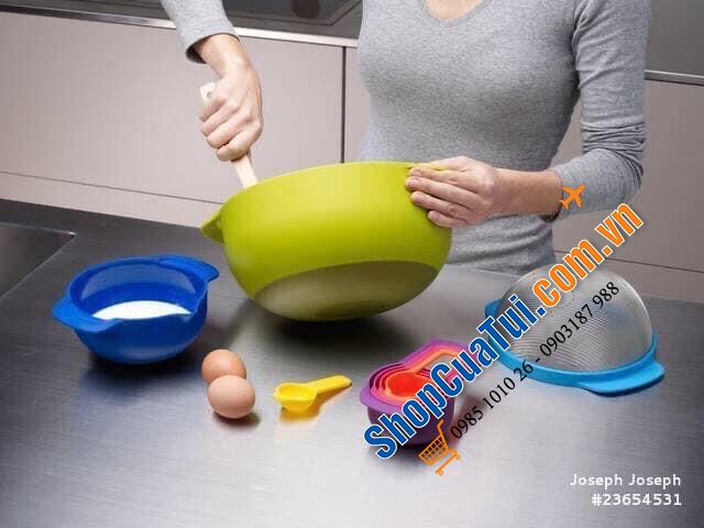 TÔ ĐIỂM GIAN BẾP THÊM RỰC RỠ VỚI SET ÂU 9 MÓN JOSEPH JOSEPH SIÊU ĐẸP NHIỀU MÀU SẮC