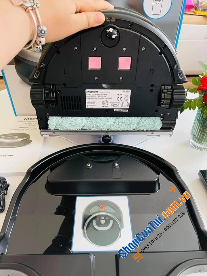 Robot lau nhà Medion MD 18379 - test Gut ( Tốt) của cơ quan kiểm tra Đức