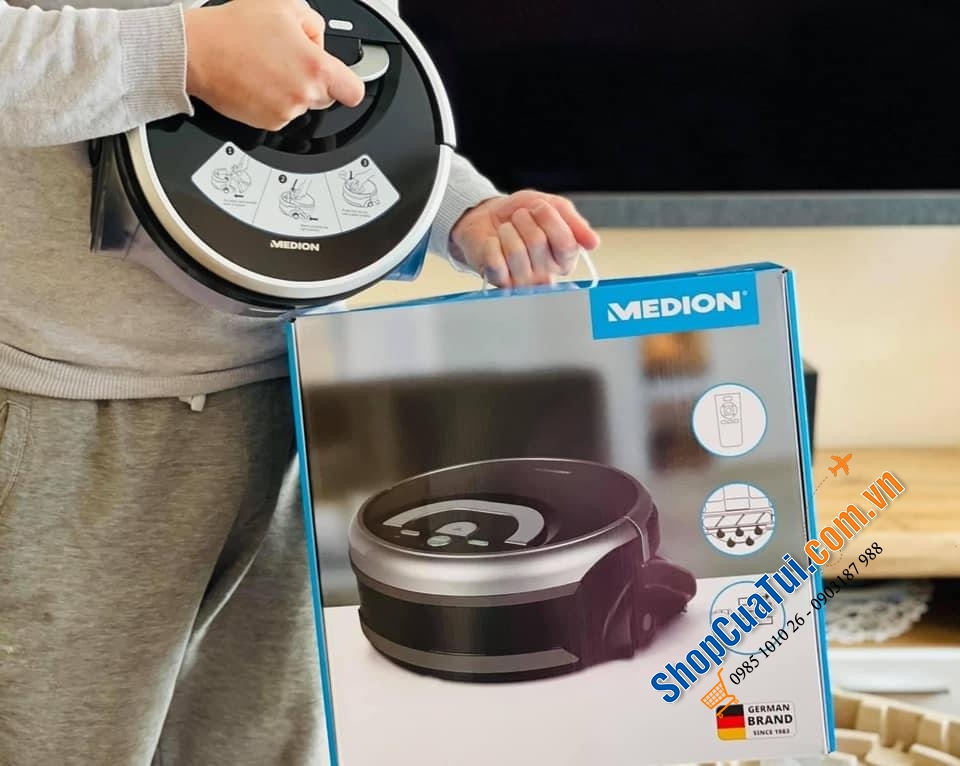 Robot lau nhà Medion MD 18379 - test Gut ( Tốt) của cơ quan kiểm tra Đức