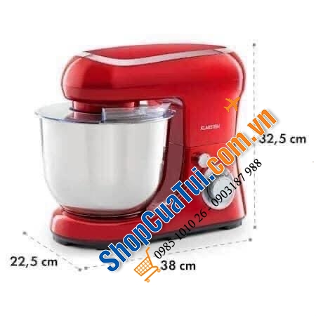 MÁY ĐÁNH TRỨNG TRỘN BỘT ĐA NĂNG KLARSTEIN BELLA PICO 1300W (đời mới 2020, công suất 1300W lớn hơn mẫu cũ 1200W Bella Rossa)