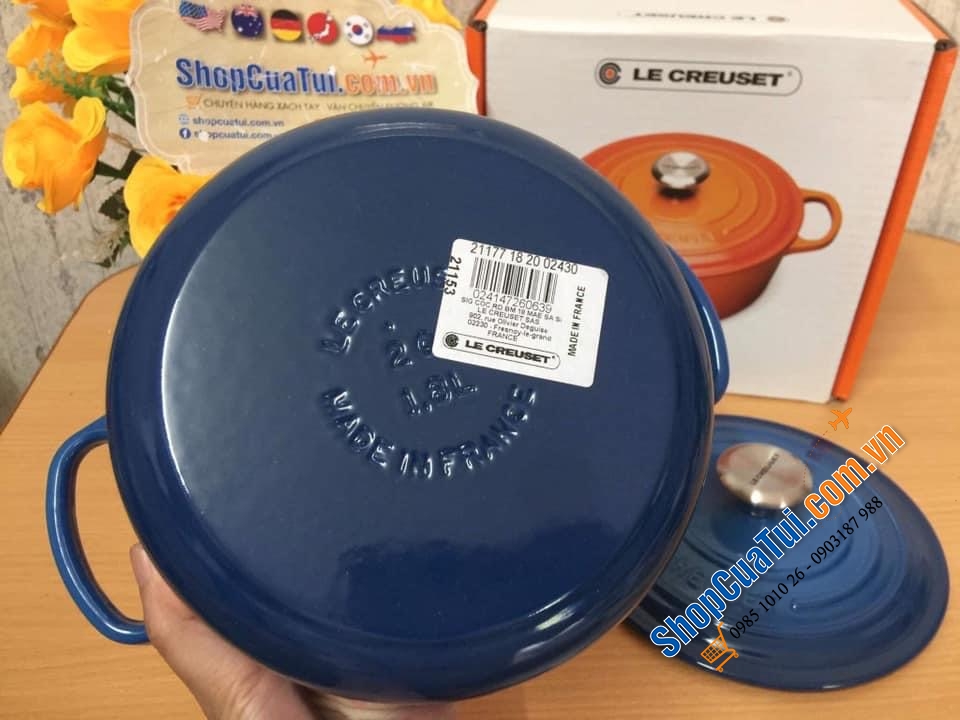 NỒI Le Creuset sz 22 cm - Xanh Marseille.
