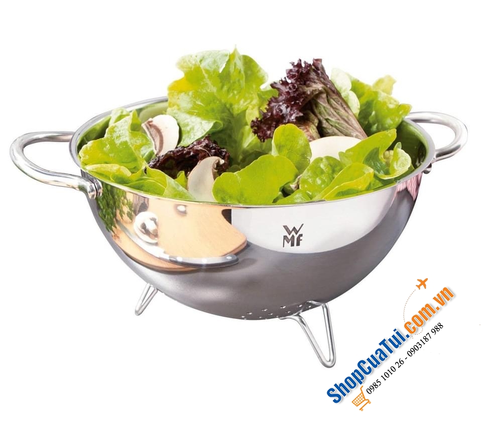 RỔ WMF GOURMET SEIHER 24CM; INOX, 3 CHÂN.