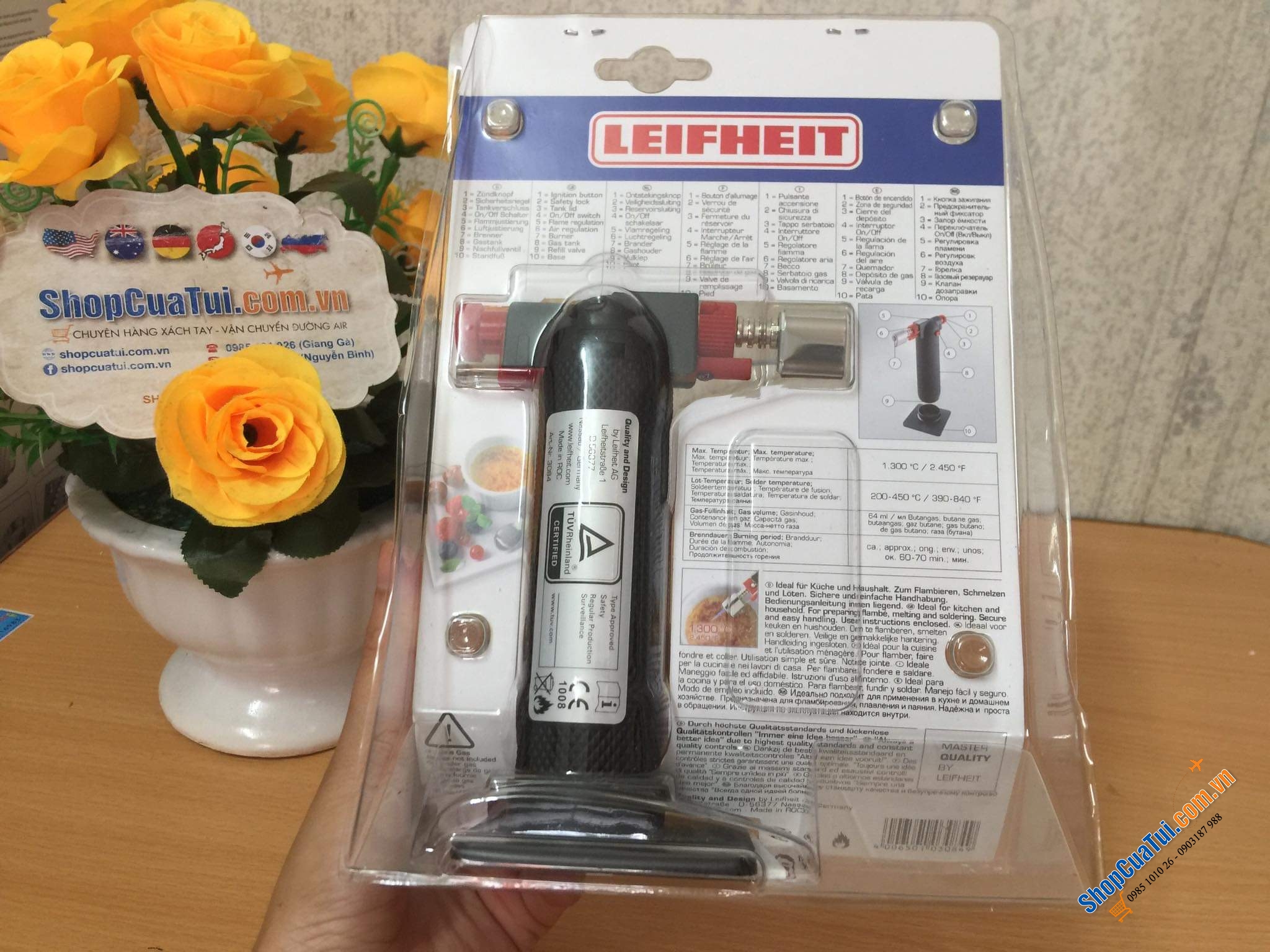 ĐÈN KHÒ LEIFHEIT GERMANY.