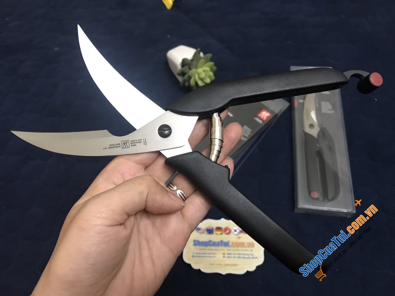 KÉO CẮT GÀ ZWILLING - MADE IN GERMANY - CÓ CHỐT TAY CẦM
