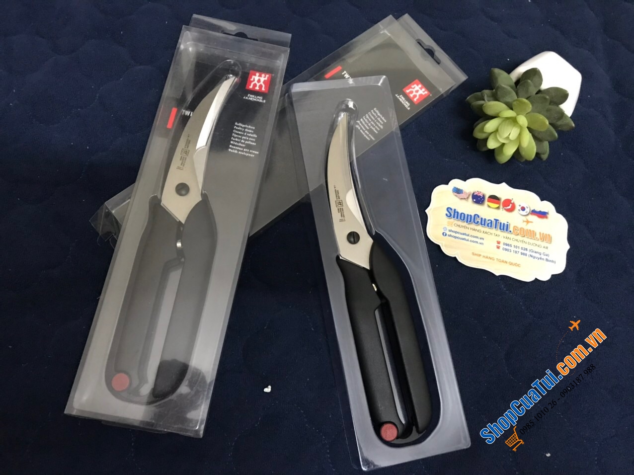 KÉO CẮT GÀ ZWILLING - MADE IN GERMANY - CÓ CHỐT TAY CẦM