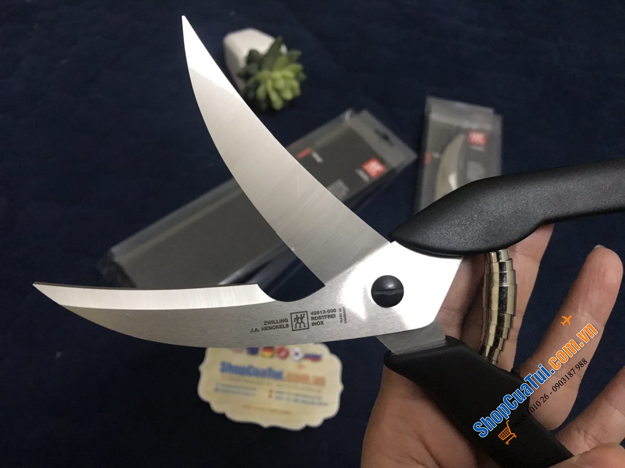 KÉO CẮT GÀ ZWILLING - MADE IN GERMANY - CÓ CHỐT TAY CẦM