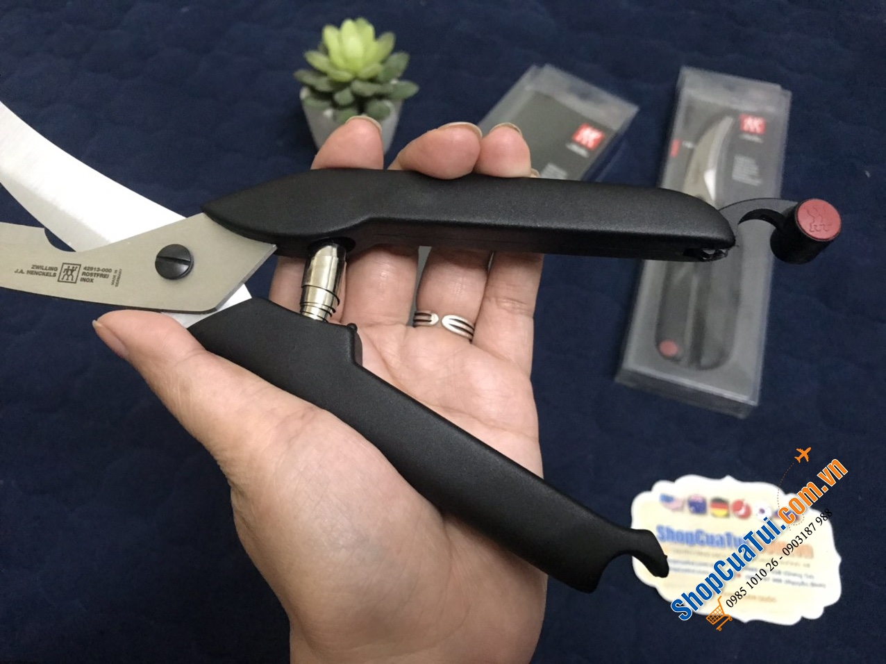 KÉO CẮT GÀ ZWILLING - MADE IN GERMANY - CÓ CHỐT TAY CẦM