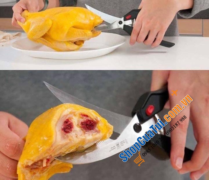 KÉO CẮT GÀ ZWILLING - MADE IN GERMANY - CÓ CHỐT TAY CẦM