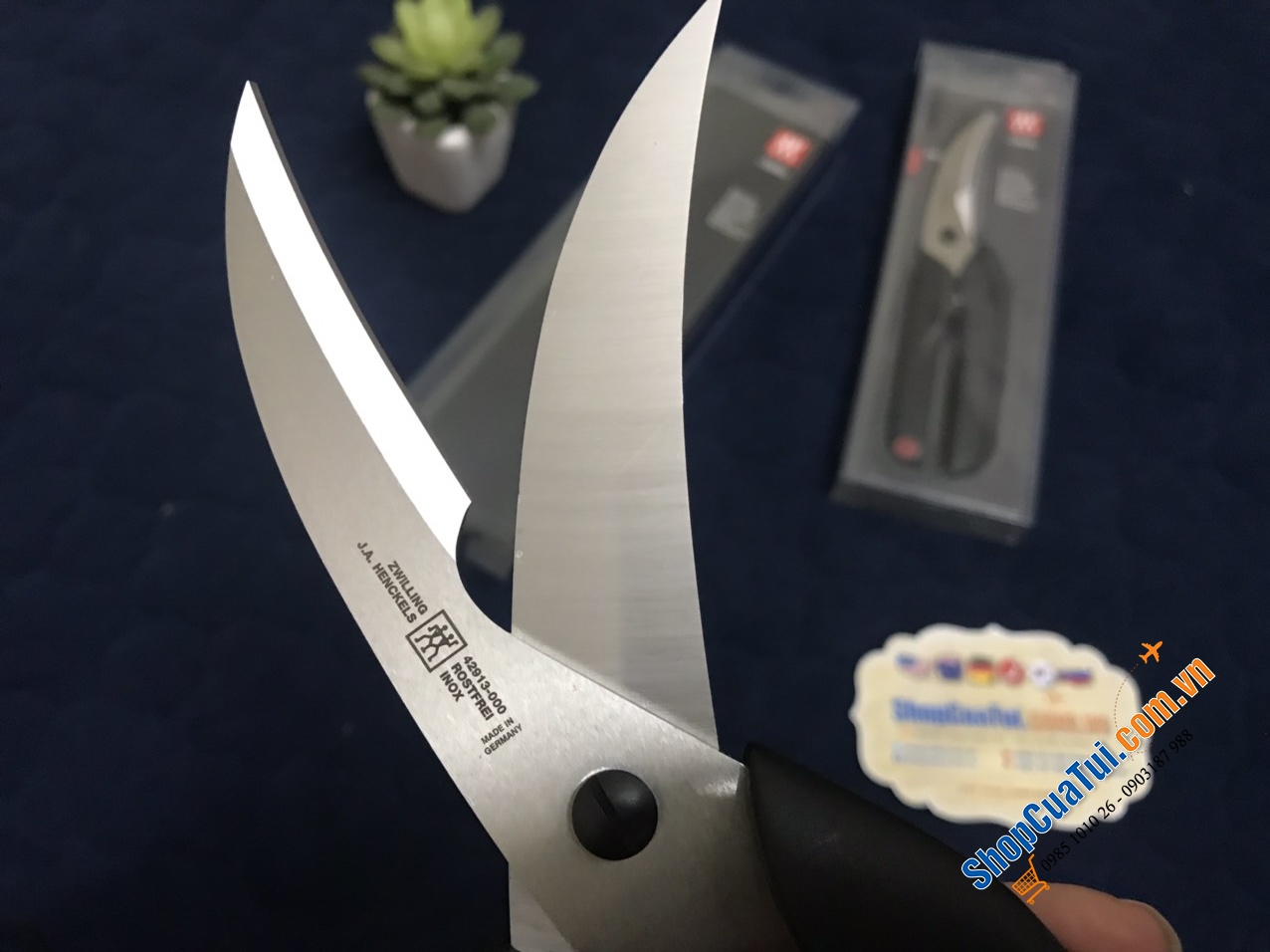 KÉO CẮT GÀ ZWILLING - MADE IN GERMANY - CÓ CHỐT TAY CẦM