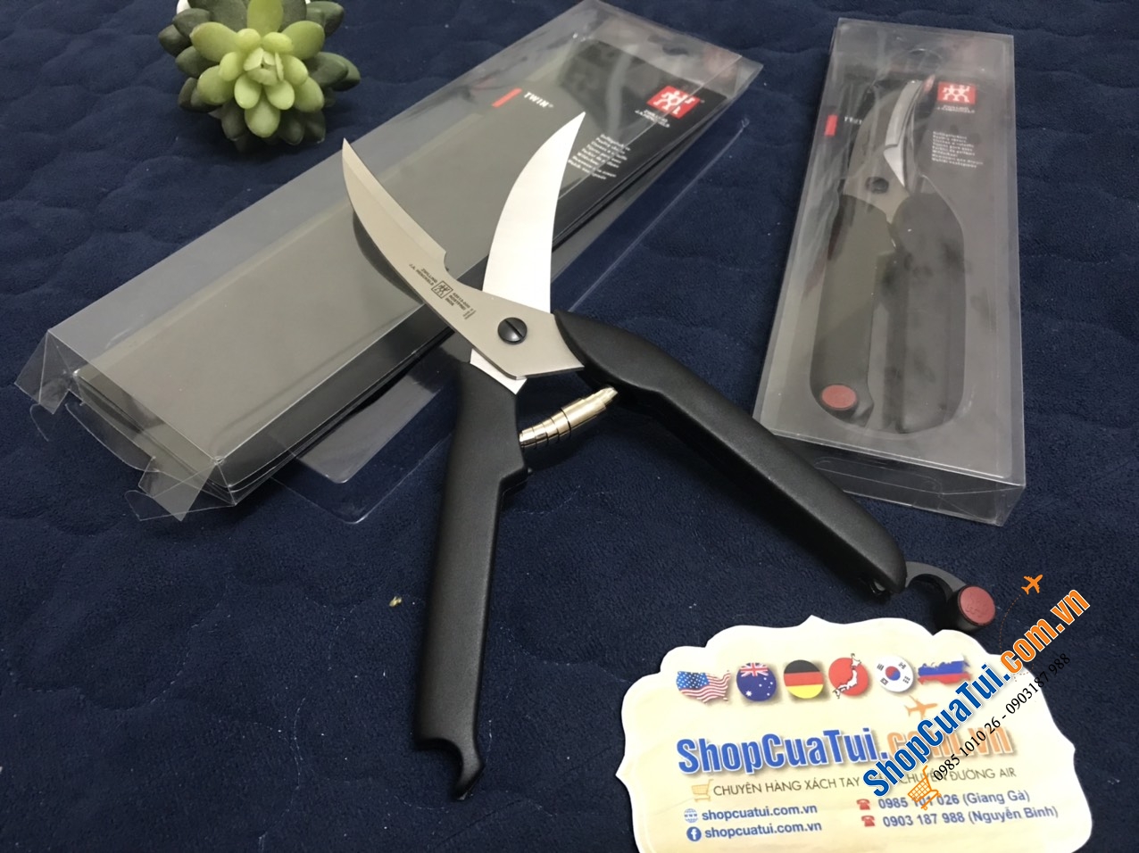 KÉO CẮT GÀ ZWILLING - MADE IN GERMANY - CÓ CHỐT TAY CẦM