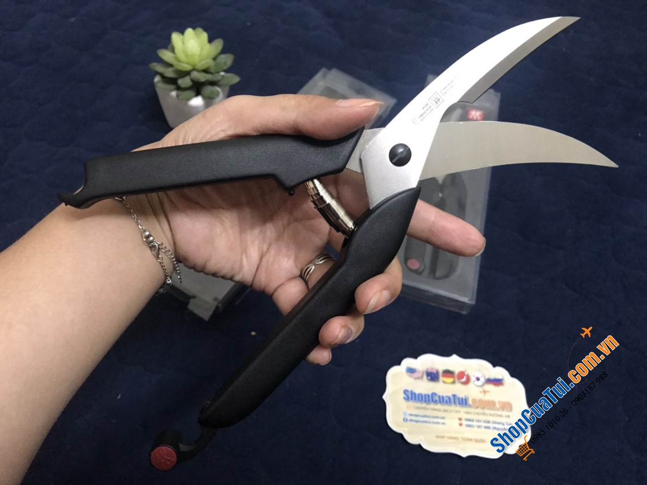 KÉO CẮT GÀ ZWILLING - MADE IN GERMANY - CÓ CHỐT TAY CẦM