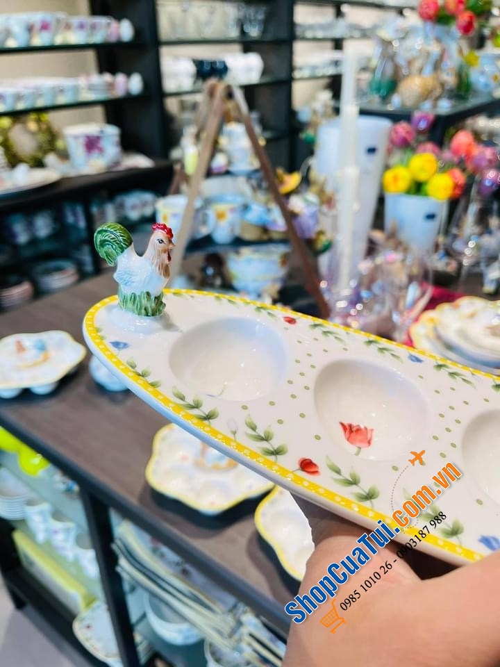 KHAY ĐỂ TRỨNG VILLEROY BOCH 4 QUẢ.