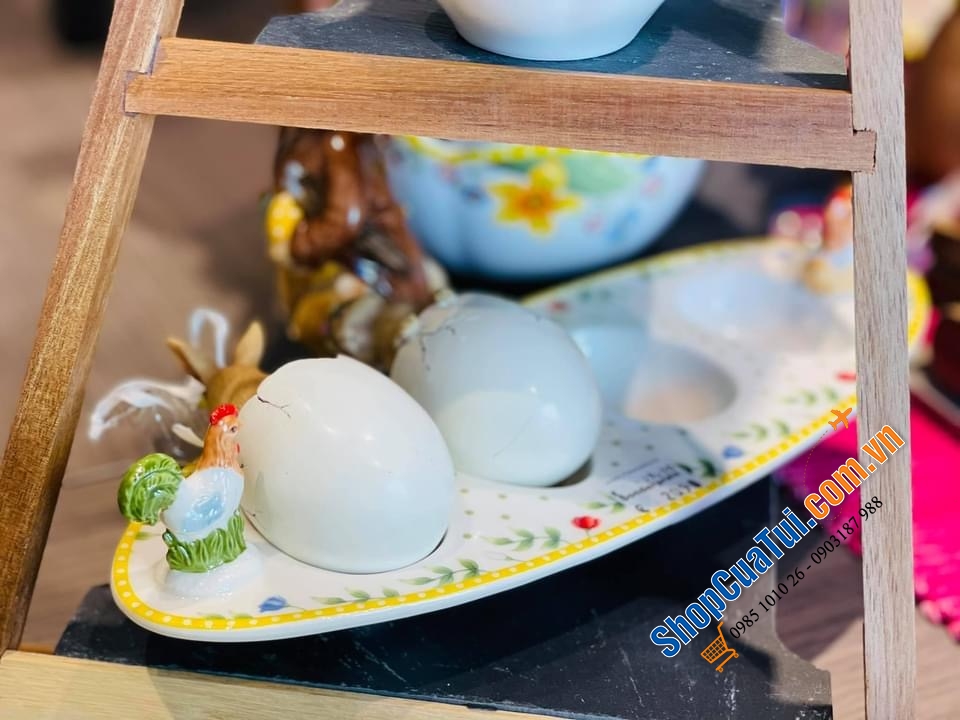 KHAY ĐỂ TRỨNG VILLEROY BOCH 4 QUẢ.