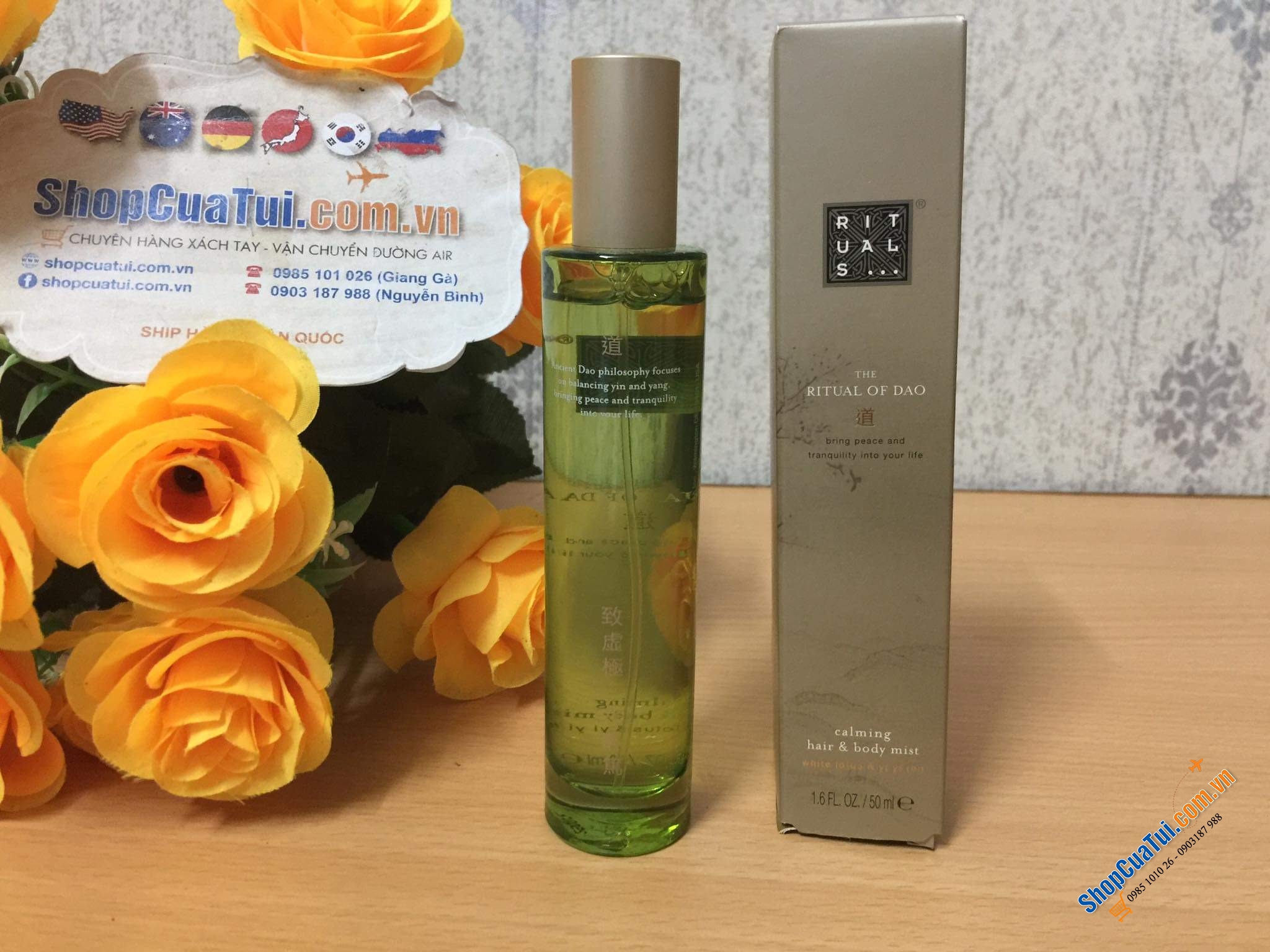 XỊT THƠM TÓC VÀ BODY RITUALS - MÙI SEN TRẮNG.