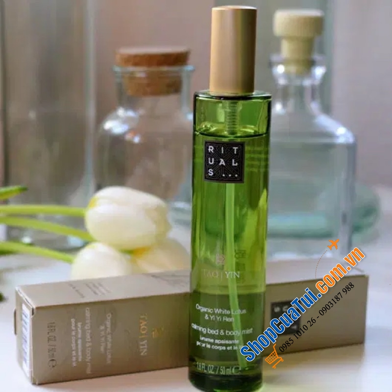 XỊT THƠM TÓC VÀ BODY RITUALS - MÙI SEN TRẮNG.