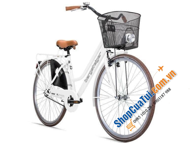 Xe đạp nữ Bergsteiger Cityrad Amtesdam -  mẫu khung 43cm -  Zoll 26cm siêu thích hợp cho chị em Việt nam  (1,45m -1,65m) Made in Germany