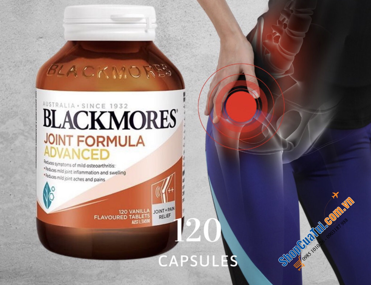 Viên uống bổ xương khớp cao cấp Blackmores Joint Formula with Glucosamine & Chondroitin 120 tables