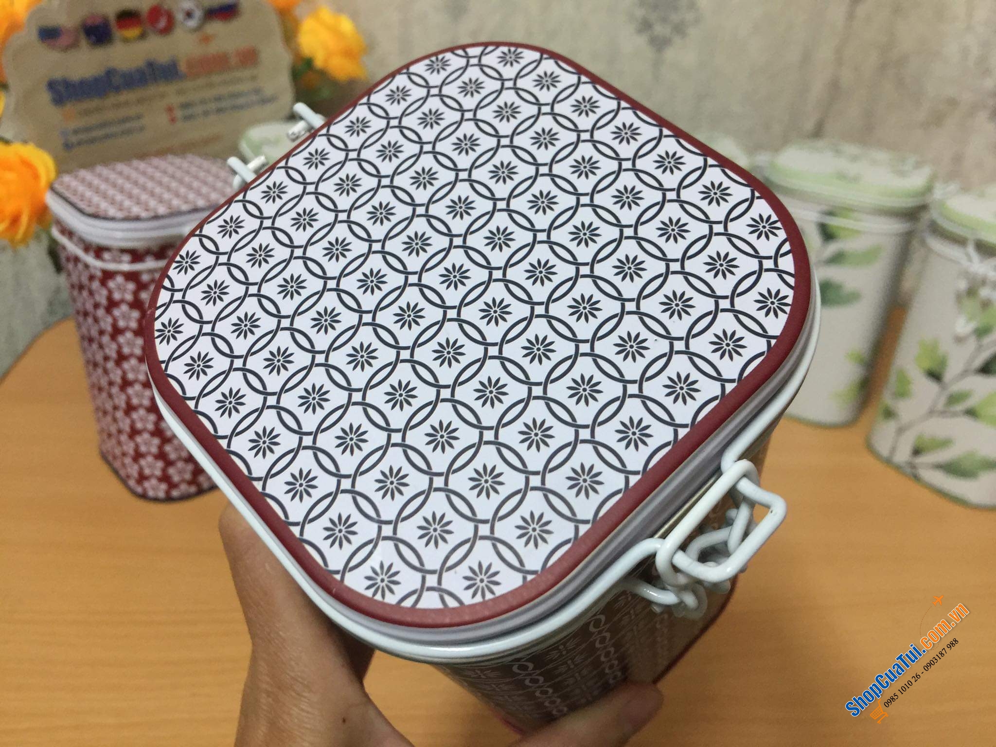 Hộp đựng trà, Hộp đựng cafe, trà Eigenart nội địa Đức siêu đẹp, siêu xinh.