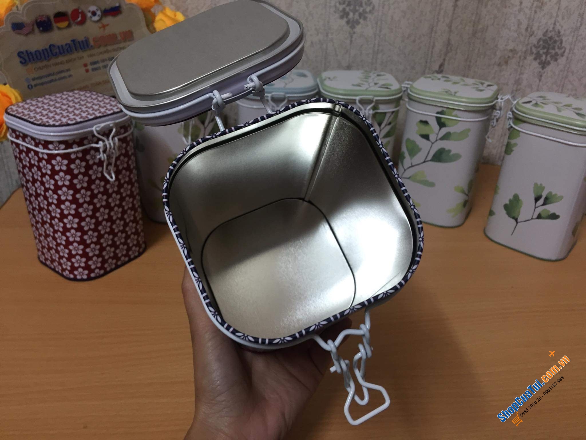 Hộp đựng trà, Hộp đựng cafe, trà Eigenart nội địa Đức siêu đẹp, siêu xinh.