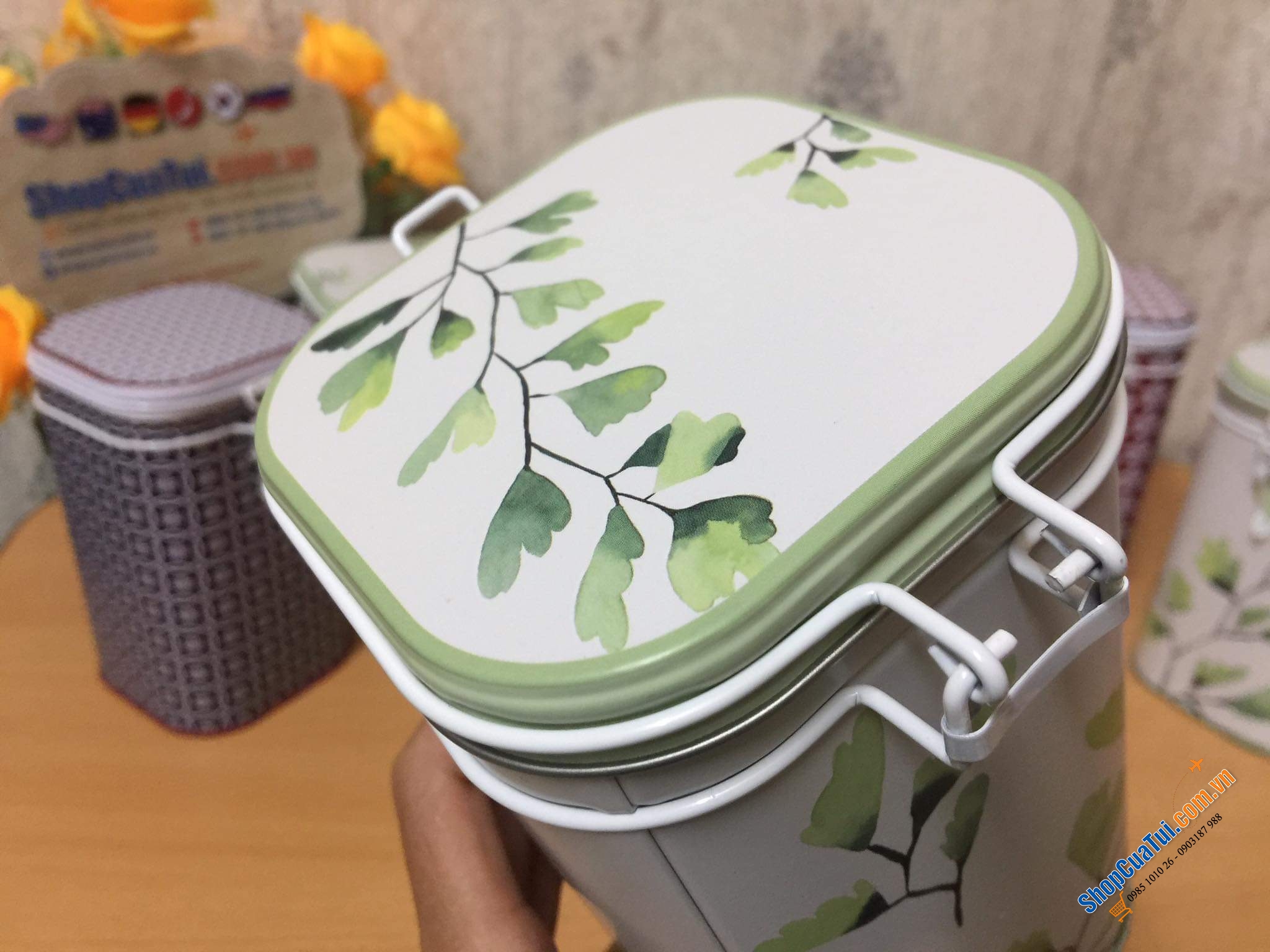 Hộp đựng trà, Hộp đựng cafe, trà Eigenart nội địa Đức siêu đẹp, siêu xinh.