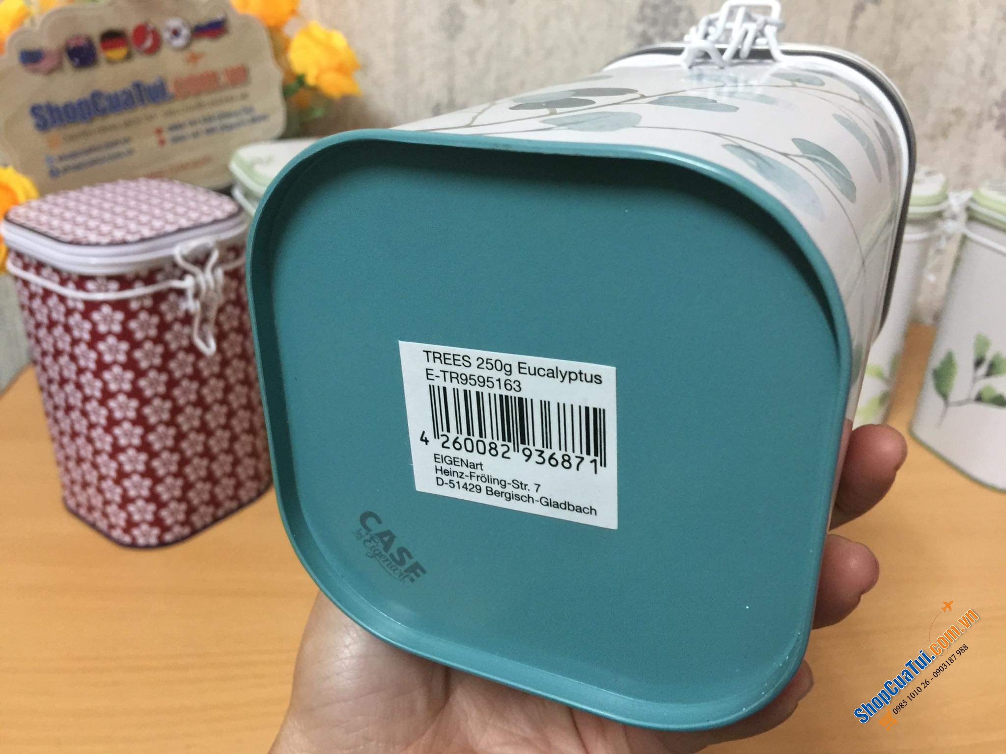 Hộp đựng trà, Hộp đựng cafe, trà Eigenart nội địa Đức siêu đẹp, siêu xinh.